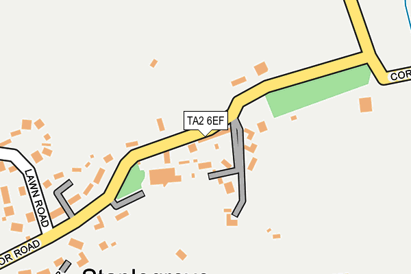 TA2 6EF map - OS OpenMap – Local (Ordnance Survey)