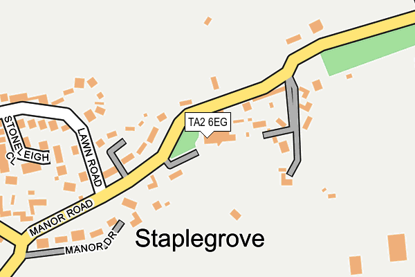 TA2 6EG map - OS OpenMap – Local (Ordnance Survey)