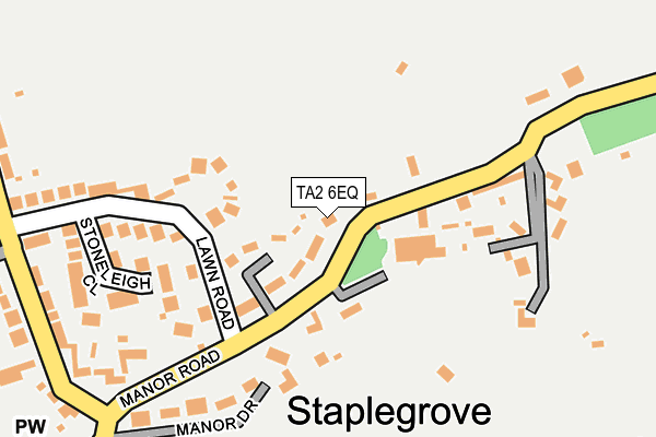 TA2 6EQ map - OS OpenMap – Local (Ordnance Survey)