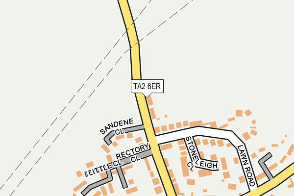 TA2 6ER map - OS OpenMap – Local (Ordnance Survey)