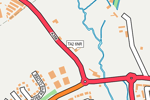 TA2 6NR map - OS OpenMap – Local (Ordnance Survey)