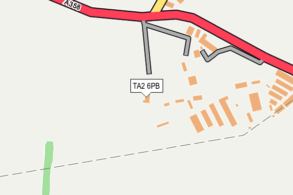 TA2 6PB map - OS OpenMap – Local (Ordnance Survey)