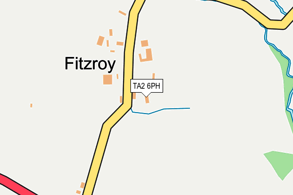 TA2 6PH map - OS OpenMap – Local (Ordnance Survey)