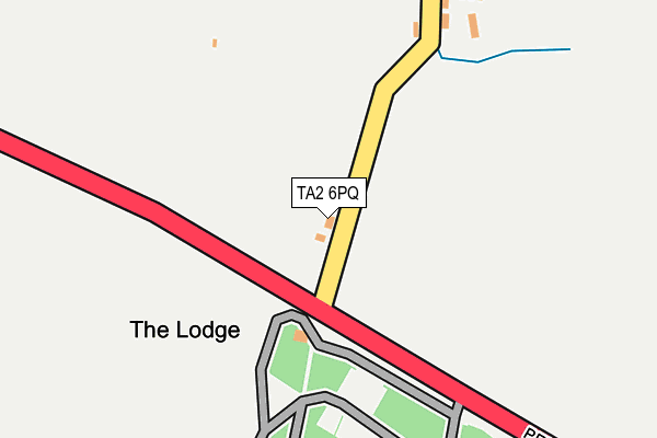 TA2 6PQ map - OS OpenMap – Local (Ordnance Survey)