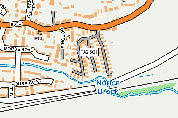 TA2 6QJ map - OS OpenMap – Local (Ordnance Survey)