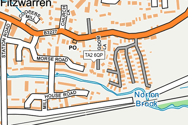 TA2 6QP map - OS OpenMap – Local (Ordnance Survey)