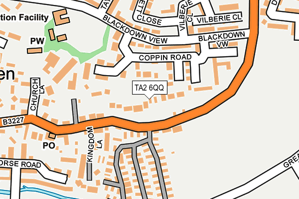 TA2 6QQ map - OS OpenMap – Local (Ordnance Survey)