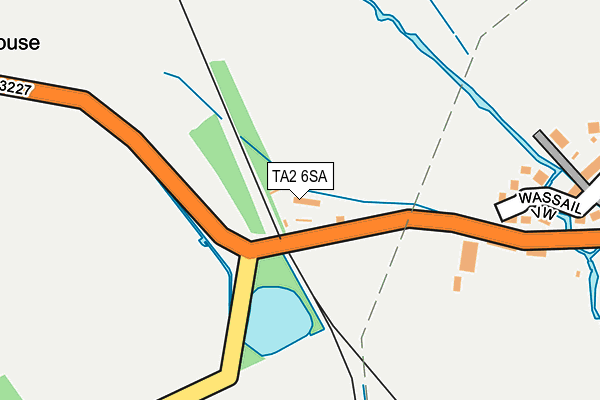 TA2 6SA map - OS OpenMap – Local (Ordnance Survey)