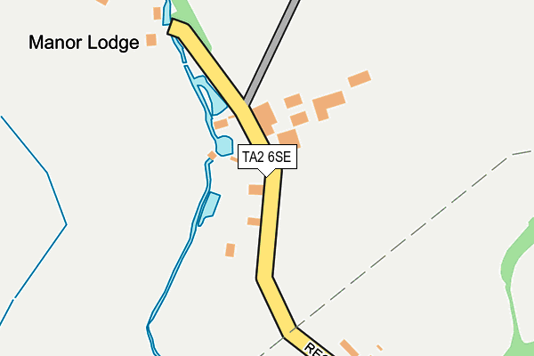 TA2 6SE map - OS OpenMap – Local (Ordnance Survey)