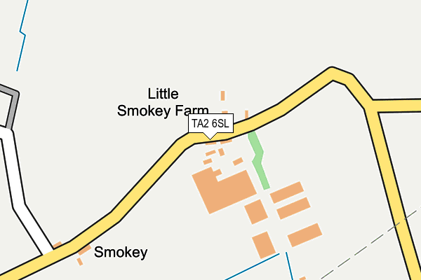 TA2 6SL map - OS OpenMap – Local (Ordnance Survey)