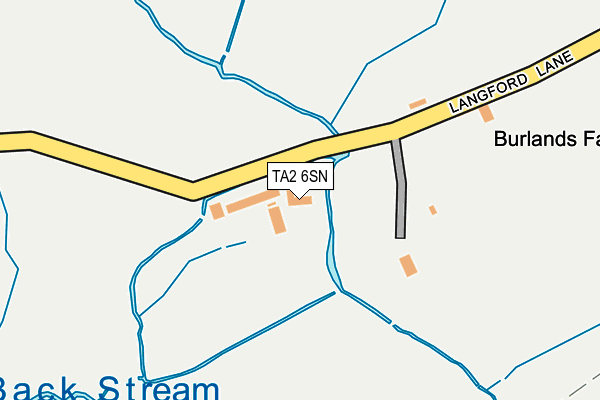 TA2 6SN map - OS OpenMap – Local (Ordnance Survey)