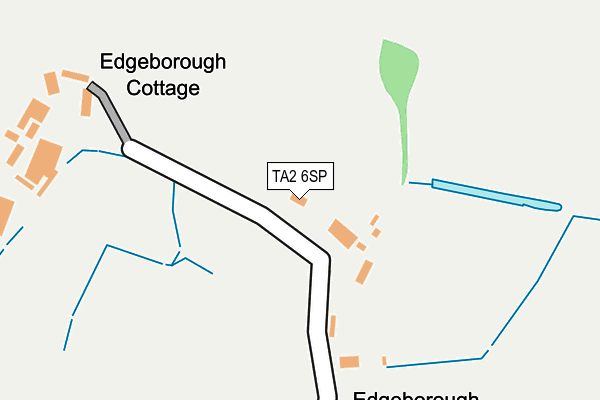 TA2 6SP map - OS OpenMap – Local (Ordnance Survey)