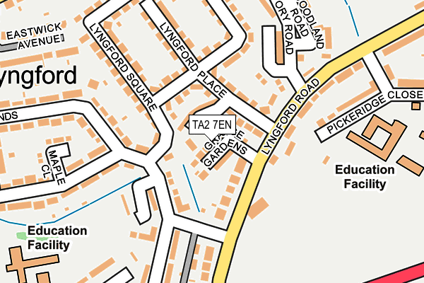 TA2 7EN map - OS OpenMap – Local (Ordnance Survey)