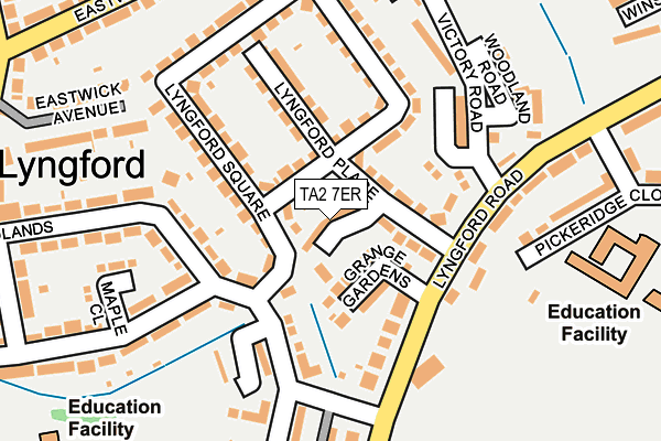 TA2 7ER map - OS OpenMap – Local (Ordnance Survey)