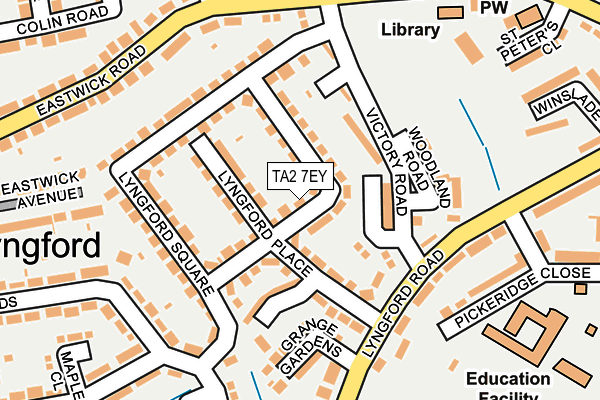 TA2 7EY map - OS OpenMap – Local (Ordnance Survey)