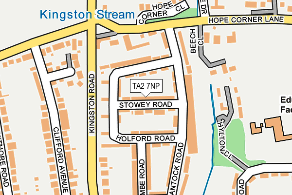 TA2 7NP map - OS OpenMap – Local (Ordnance Survey)