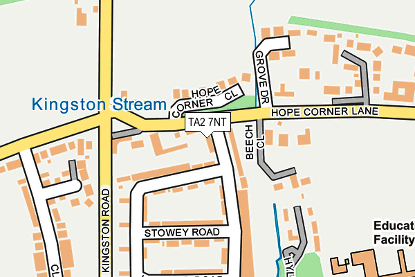 TA2 7NT map - OS OpenMap – Local (Ordnance Survey)