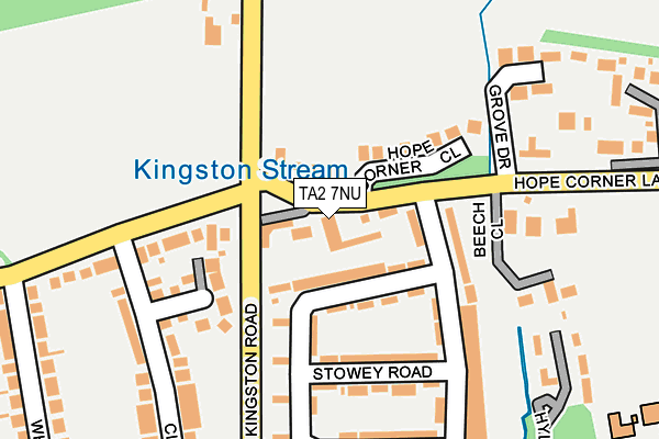 TA2 7NU map - OS OpenMap – Local (Ordnance Survey)