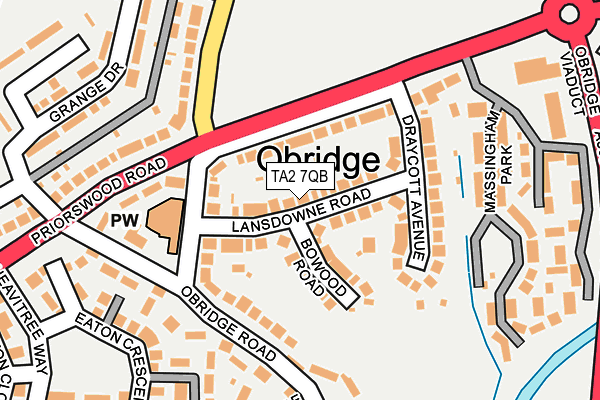 Map of WILLOWGATE PROPERTIES LTD at local scale
