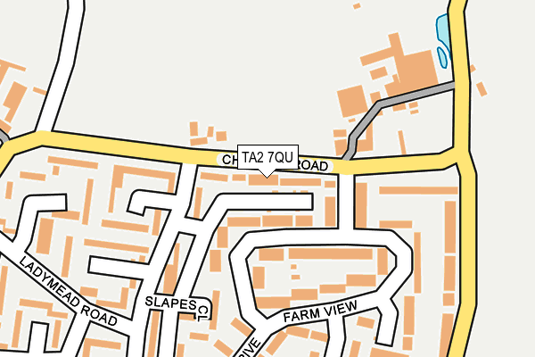 TA2 7QU map - OS OpenMap – Local (Ordnance Survey)