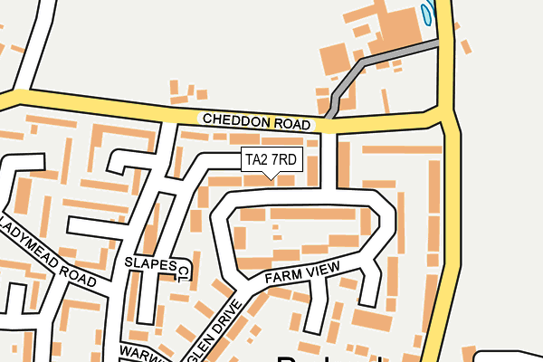 TA2 7RD map - OS OpenMap – Local (Ordnance Survey)