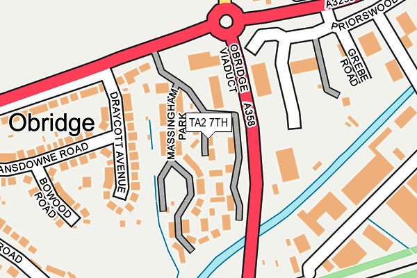 TA2 7TH map - OS OpenMap – Local (Ordnance Survey)