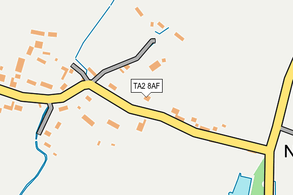 TA2 8AF map - OS OpenMap – Local (Ordnance Survey)