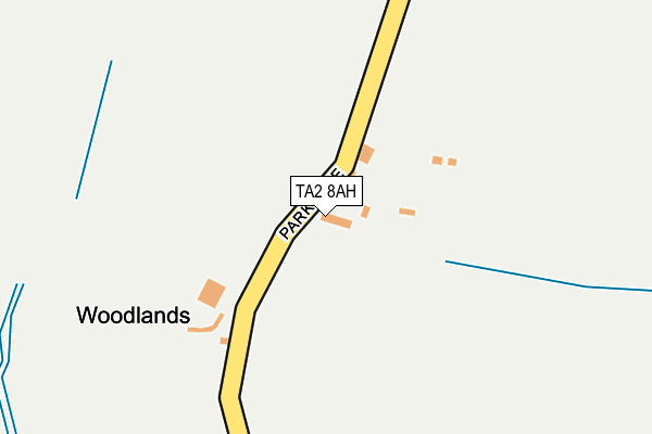 TA2 8AH map - OS OpenMap – Local (Ordnance Survey)