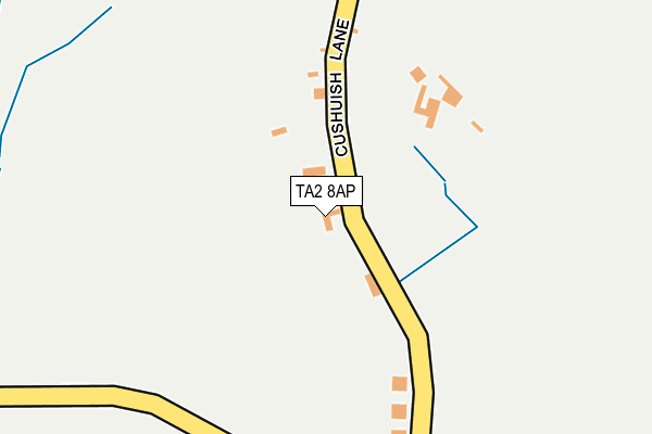 TA2 8AP map - OS OpenMap – Local (Ordnance Survey)