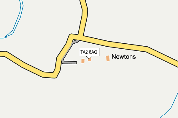 TA2 8AQ map - OS OpenMap – Local (Ordnance Survey)
