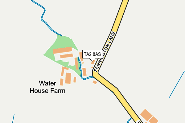 TA2 8AS map - OS OpenMap – Local (Ordnance Survey)