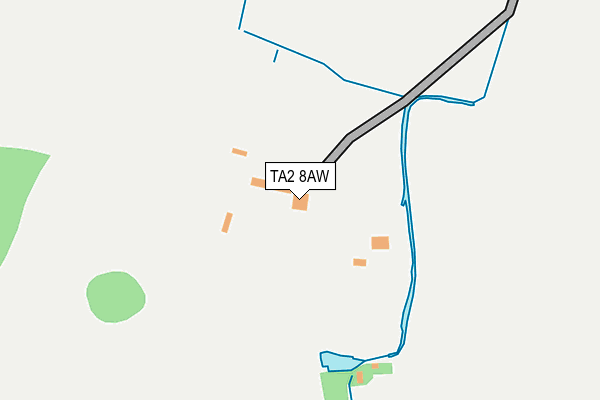 TA2 8AW map - OS OpenMap – Local (Ordnance Survey)