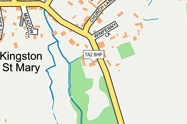 TA2 8HP map - OS OpenMap – Local (Ordnance Survey)