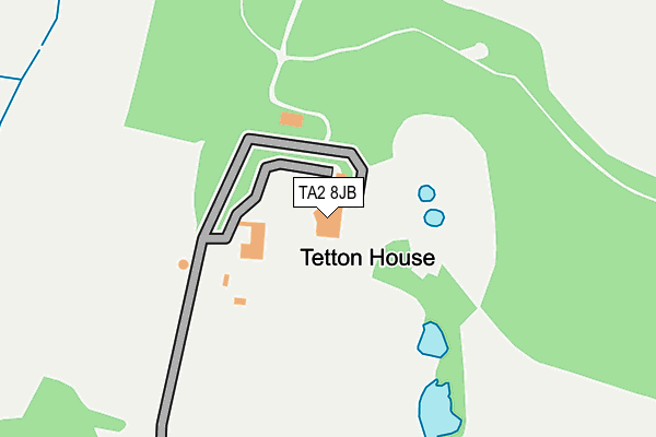 TA2 8JB map - OS OpenMap – Local (Ordnance Survey)