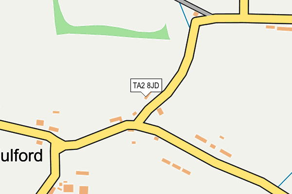 TA2 8JD map - OS OpenMap – Local (Ordnance Survey)