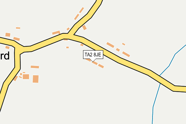 TA2 8JE map - OS OpenMap – Local (Ordnance Survey)