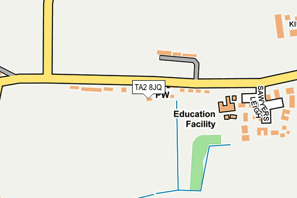 TA2 8JQ map - OS OpenMap – Local (Ordnance Survey)