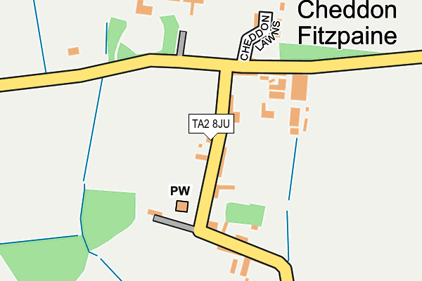 TA2 8JU map - OS OpenMap – Local (Ordnance Survey)