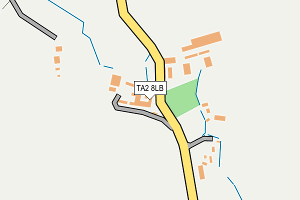 TA2 8LB map - OS OpenMap – Local (Ordnance Survey)
