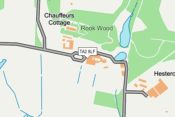 TA2 8LF map - OS OpenMap – Local (Ordnance Survey)