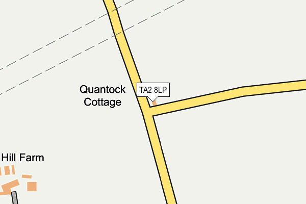 TA2 8LP map - OS OpenMap – Local (Ordnance Survey)