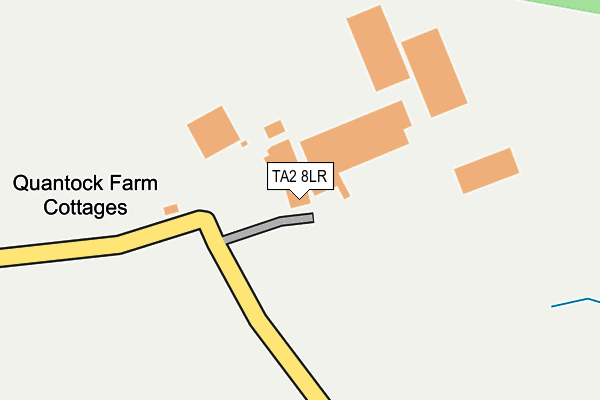 TA2 8LR map - OS OpenMap – Local (Ordnance Survey)