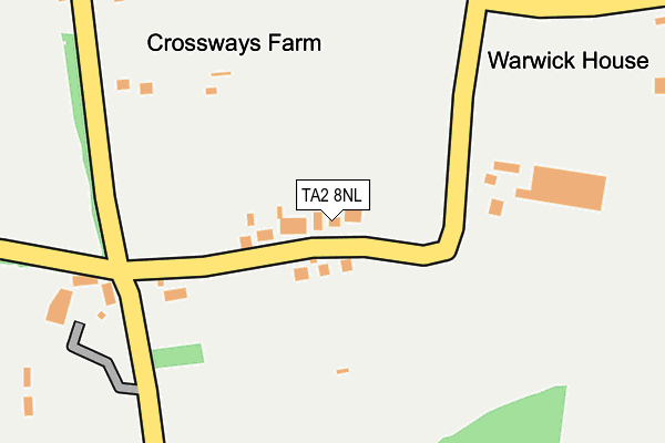 TA2 8NL map - OS OpenMap – Local (Ordnance Survey)