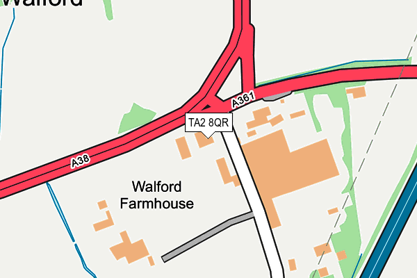 TA2 8QR map - OS OpenMap – Local (Ordnance Survey)