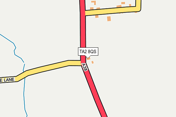 TA2 8QS map - OS OpenMap – Local (Ordnance Survey)