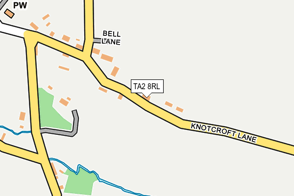 TA2 8RL map - OS OpenMap – Local (Ordnance Survey)