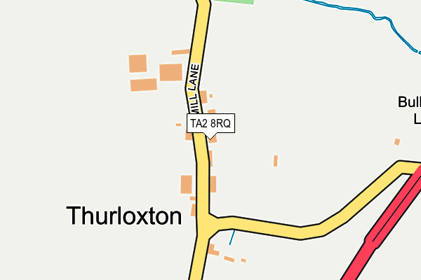 TA2 8RQ map - OS OpenMap – Local (Ordnance Survey)