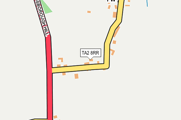 TA2 8RR map - OS OpenMap – Local (Ordnance Survey)