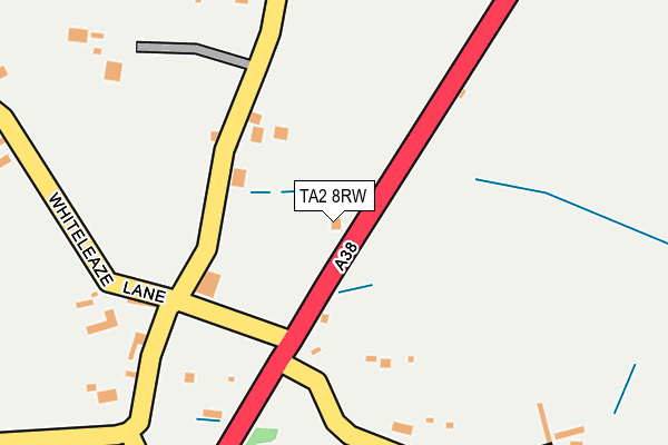 TA2 8RW map - OS OpenMap – Local (Ordnance Survey)