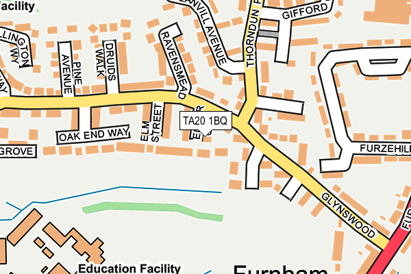 TA20 1BQ map - OS OpenMap – Local (Ordnance Survey)